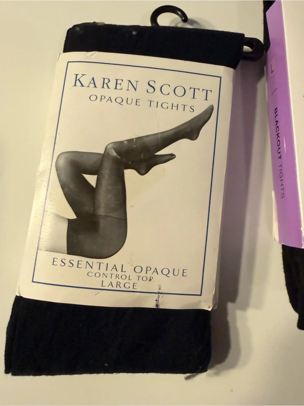 pantyhose lot Large, Karen Scott, Apt 9 Black Out, No Nonsense Brush